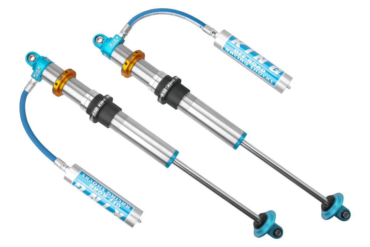 King Shocks 2.5 PR Coilover Shock Hose Remote Res. w/IBP & Swivel End Cap - 16in Travel