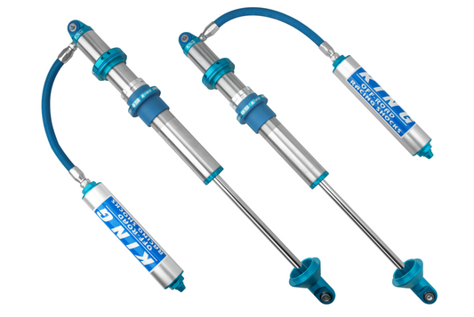 King Shocks 10in Dual Rate 2.5 Race Coilover Hose Remote Reservoir w/o Springs 7/8 Shaft