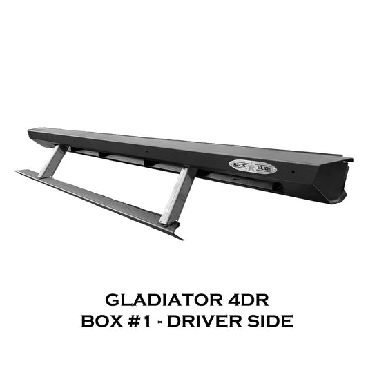 Rock Slide Engineering 2026 Jeep JT Gladiator Step Sliders 3rd Gen Drivers Side Sub Part