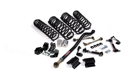 JKS Manufacturing 20-26 Jeep Gladiator JT 3-3.5in Frt 1.5in-2in Rr Lift Kit - Mojave Shock Ext Brkt