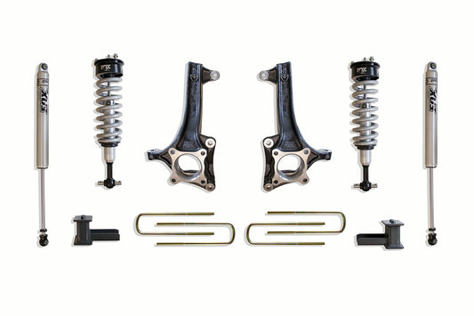Maxtrac 21-24 Ford F-150 2WD 6in Lift Kit w/ Fox 2.0 Performance Series Coilovers