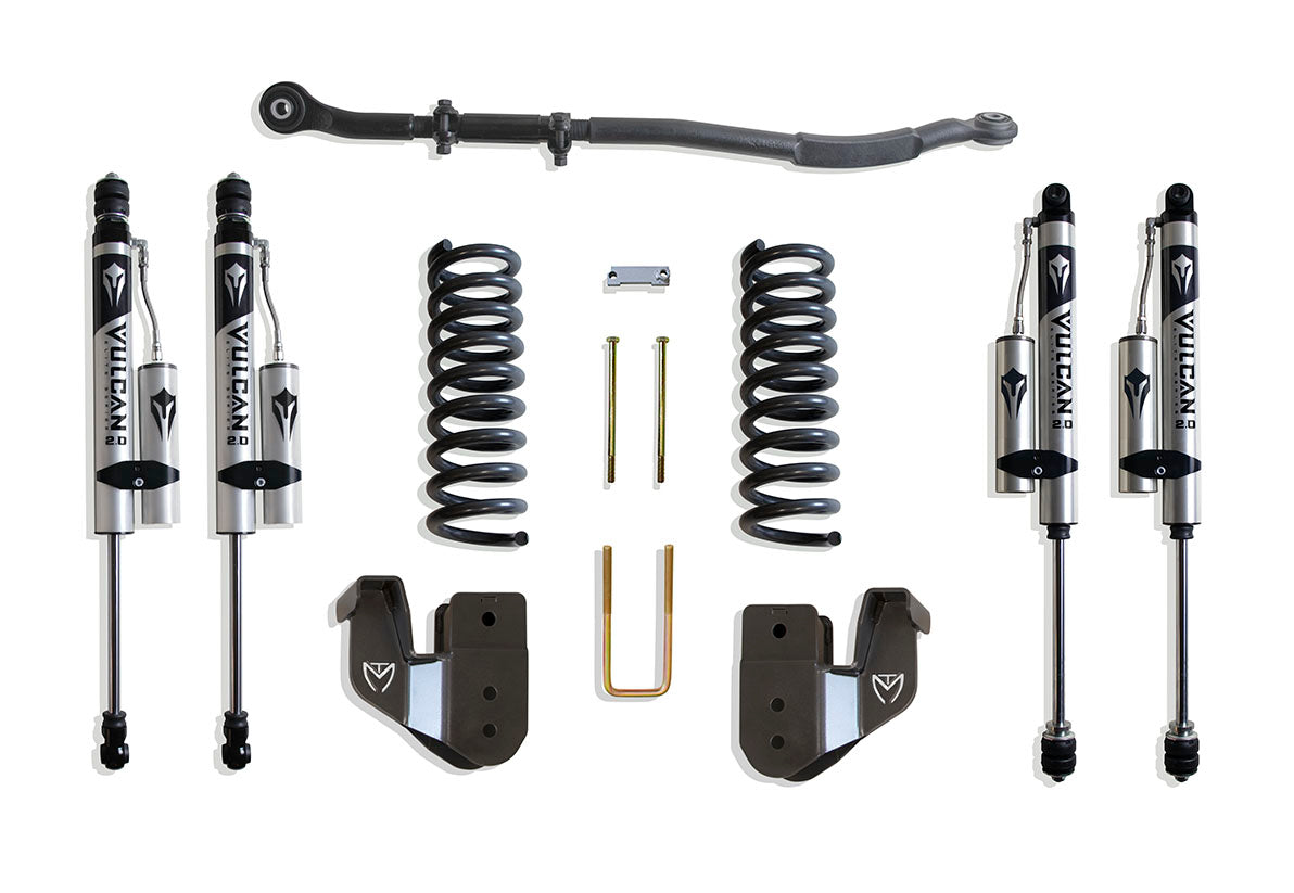 MaxTrac 14-24 Dodge RAM 2500 4WD 2.5in Leveling Kit w/ Radius Arm Brackets & Vulcan 2.0 Res. Shocks