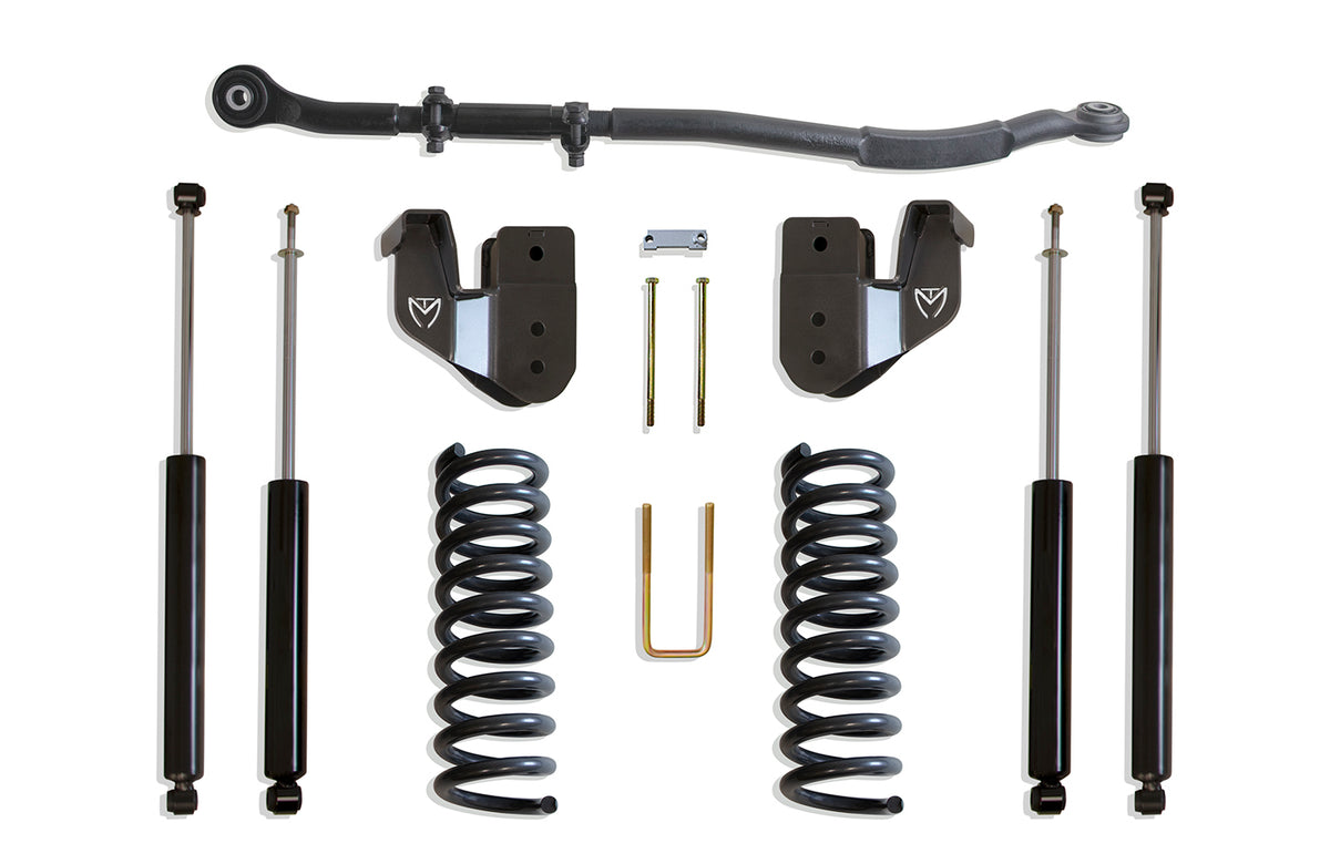 MaxTrac 13-24 Dodge RAM 3500 4WD 2.5in Leveling Kit W/ Radius Arm Brackets & Maxtrac Shocks