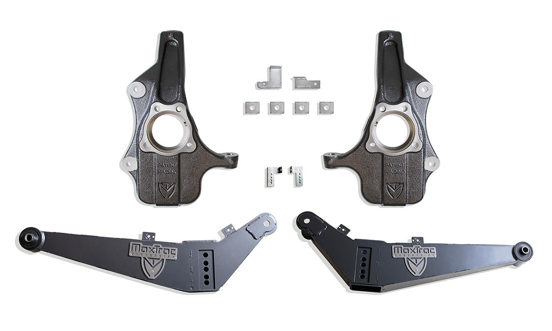 Maxtrac 21-25 Ford F-150 4WD 2-4in. Lowering Kit w/ Struts- Black