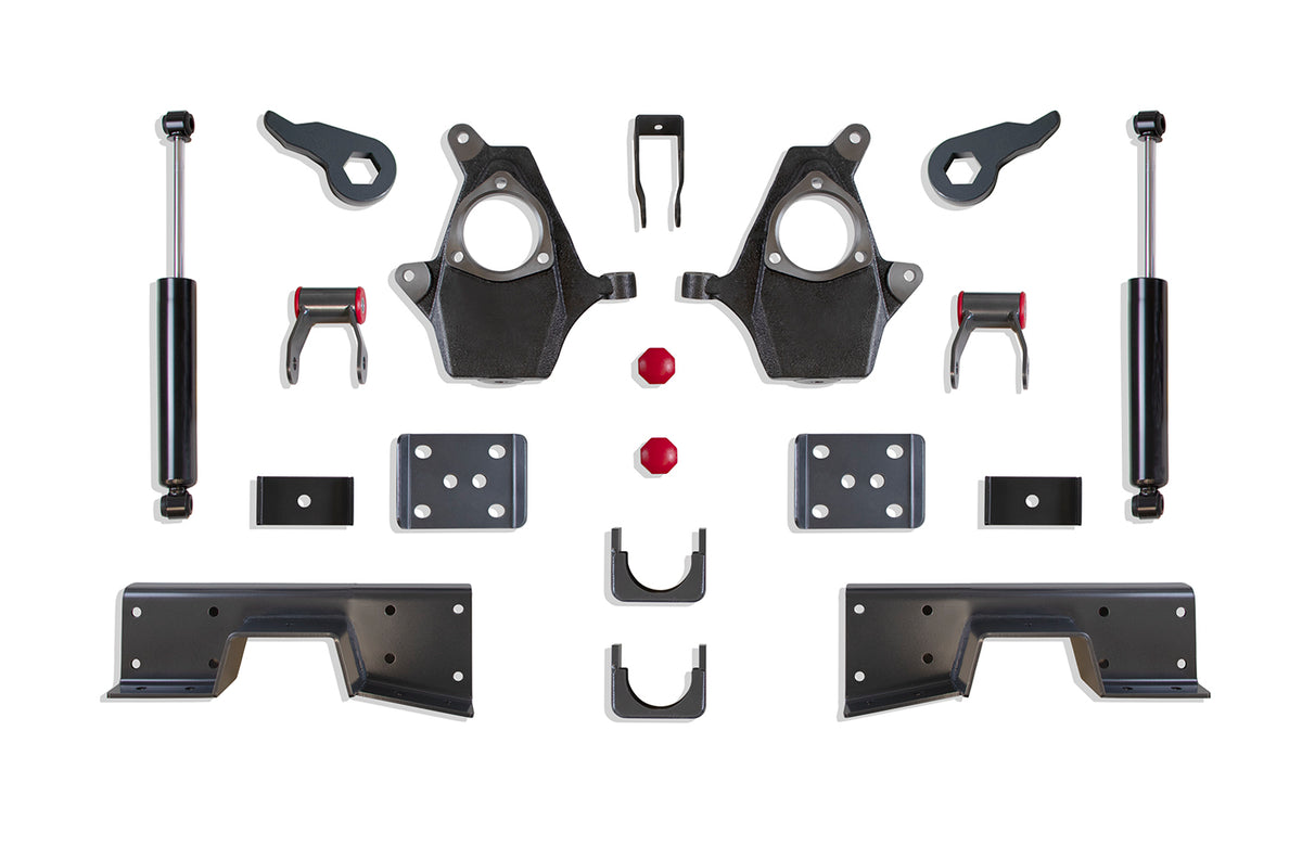 Maxtrac 99-06 GMC Sierra 1500 2WD 3in Front / 5in Rear Lowering Kit
