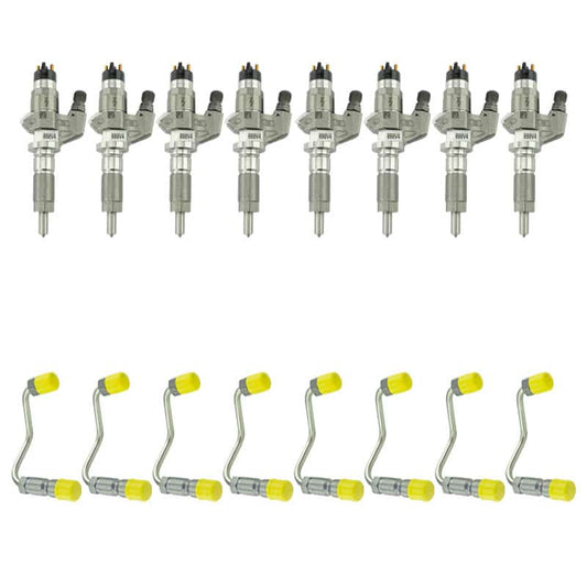 Industrial Injection 01-04 Chevrolet Duramax 6.6L LB7 Stock Bosch Reman Injectors & Line Package