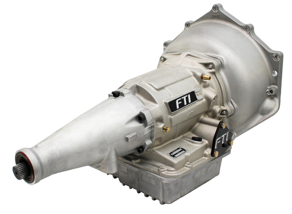 FTI Powerglide Transmission - Level 5 - 1500HP - Aftermarket Case - Long - Pro Transbrake - GM Bell