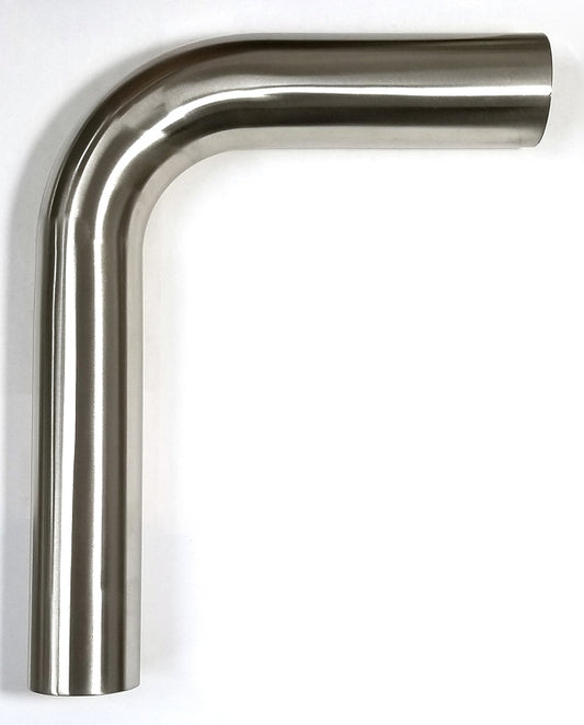 Stainless Bros 1in SS304 90 Deg Mandrel Bend - 1.5D Radius 16GA/.065in Wall 6.5in Leg / 6.5in Leg