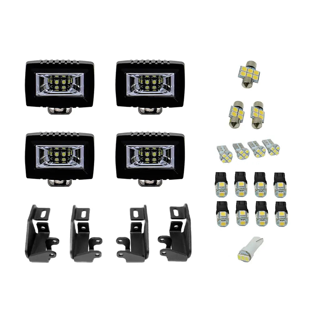 Cali Raised 10-24 Toyota 4Runner Premium Roof Rack 360 Lighting Kit