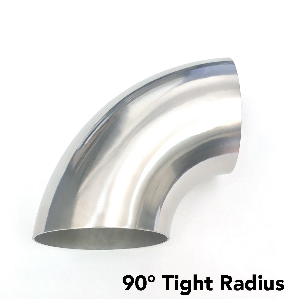 Ticon Industries 4.5in Diameter 90 Degree 1D 1.2mm/.047in Wall Thickness - No Leg