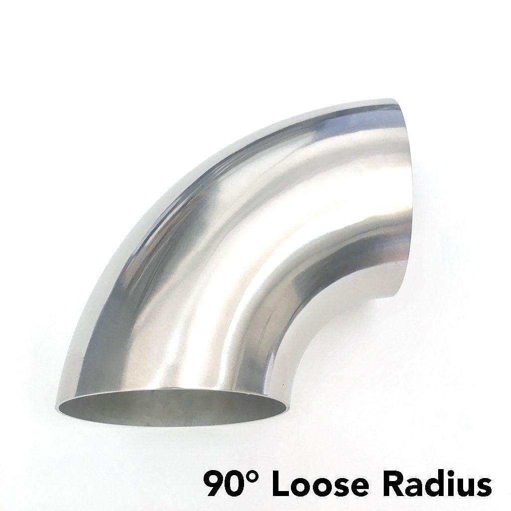Ticon Industries 4in Titanium 90 Degree Elbow - 1.25D Radius 1.2mm/.039in (No Leg)