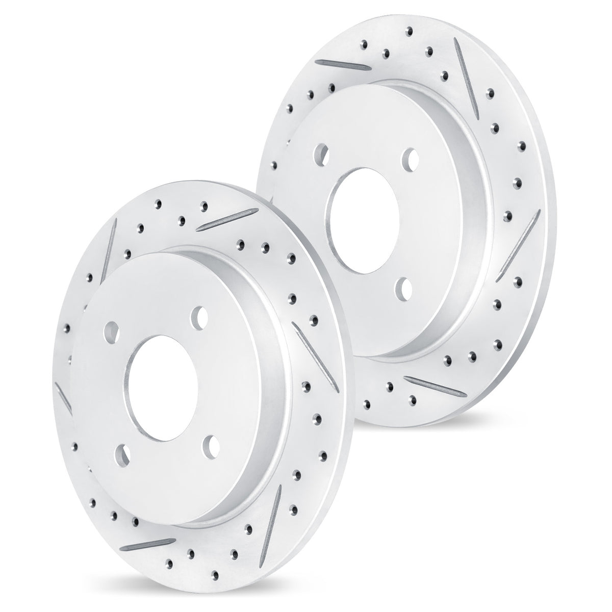 R1 16-25 Mazda MX-5 Miata Rear Left & Right Drilled & Slotted Geo-Carbon Rotor