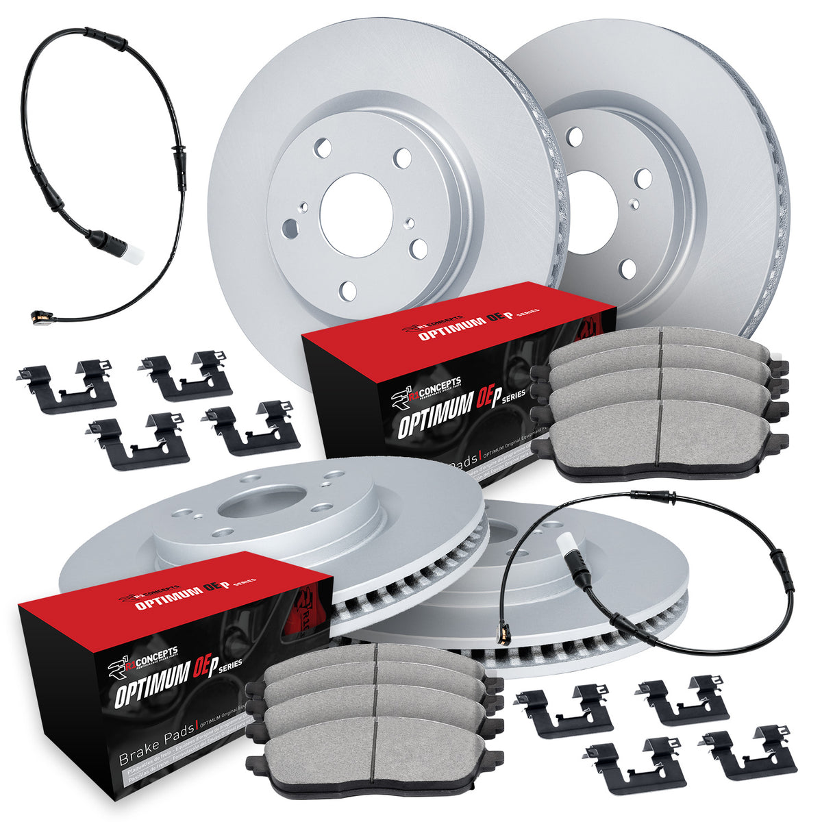 R1 Concepts 2024 Toyota GR Supra Geospec Rotors w/ Optimum OE Pads