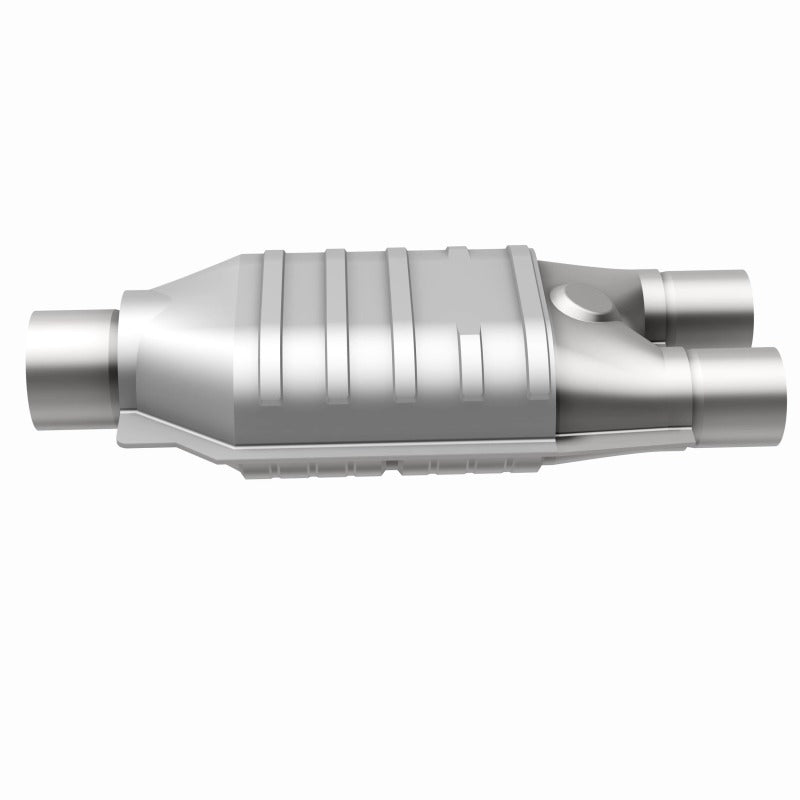 MagnaFlow Universal Catalytic Converter 2inch Inlet/2.5inch Outlet Dual/Single Oval Shape