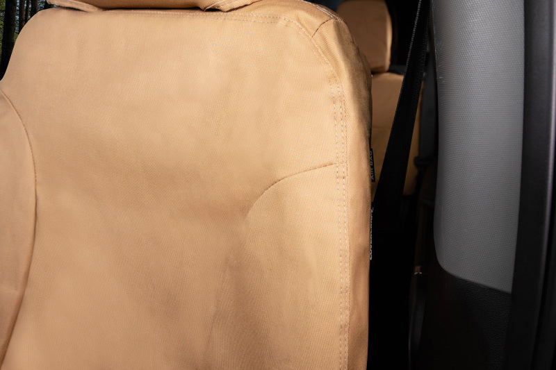 Covercraft 18-22 Dodge Ram ProMaster Polycotton SeatSaver Custom Front Row Seat Covers-Tan