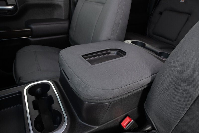 Covercraft 21-24 Ford Raptor Carhartt PrecisionFit Custom Front Row Seat Covers - Gravel