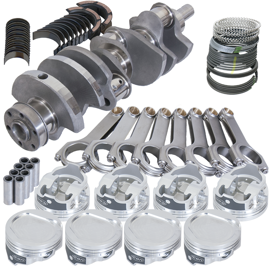 Eagle Ford 351C 3.850in Crank 6.000in H-Beam -20cc Step Dish 4.040in Pistons Balanced Assembly