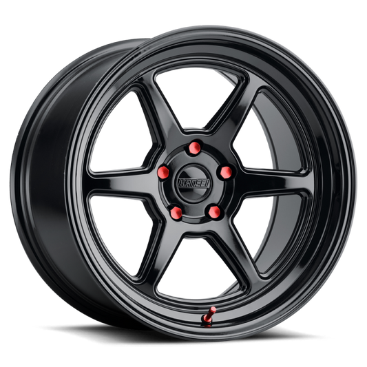 Kansei K14B Roku 18x9.5in / 5x120 BP / 38mm Offset / 72.56mm Bore - Gloss Black Wheel