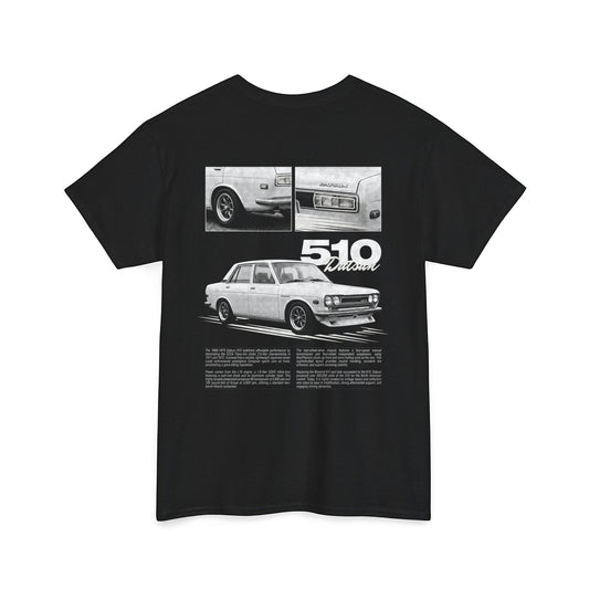 1968-1973 Datsun 510 - Alaskan White Cotton T-Shirt