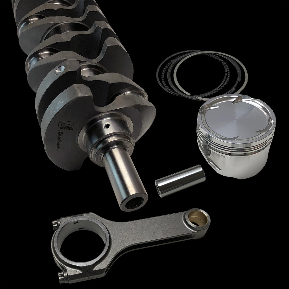 Brian Crower Honda B16A/B17A 84.5mm - Billet Crank - ProH625+ Rods (5.290in) - Custom Pistons