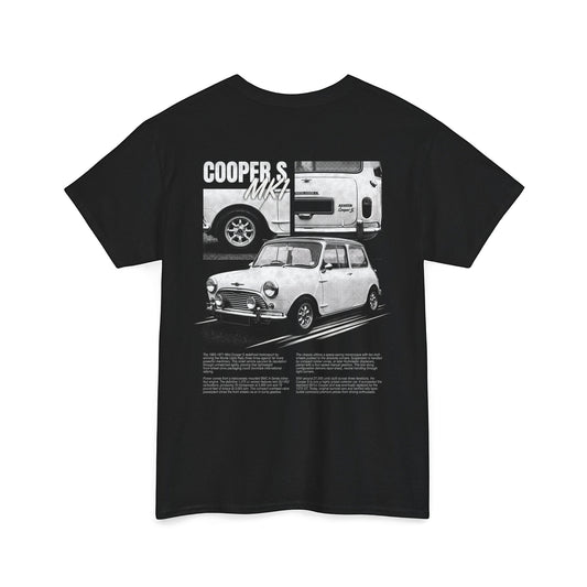 1963-1971 Mini Cooper S - Old English White Cotton T-Shirt