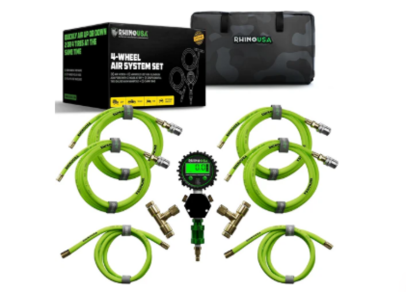 Rhino USA Multi-Tire Inflation Kit (4-Wheel)(Green)