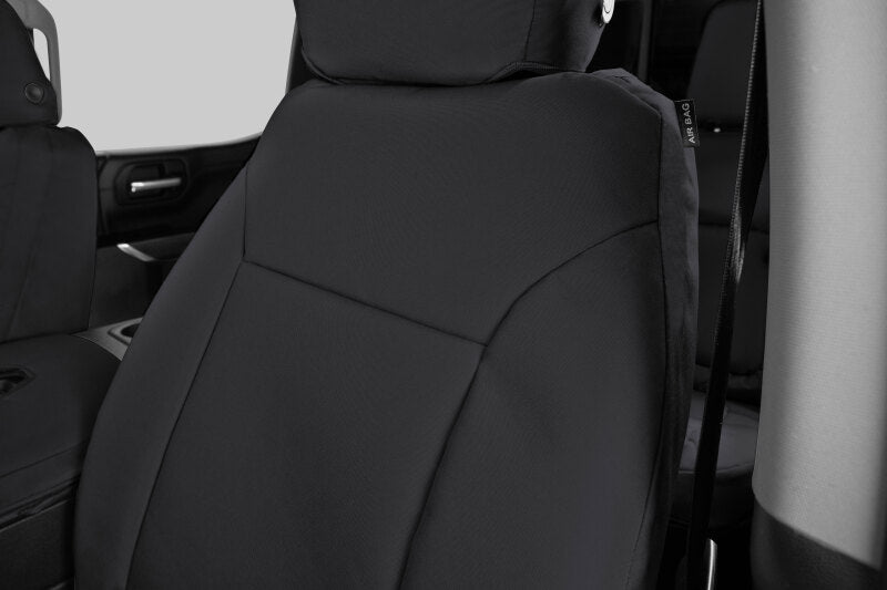 Covercraft 15-19 Chevrolet Silverado/GMC Endura PrecisionFitFront Row Seat Covers - Blk/Blk