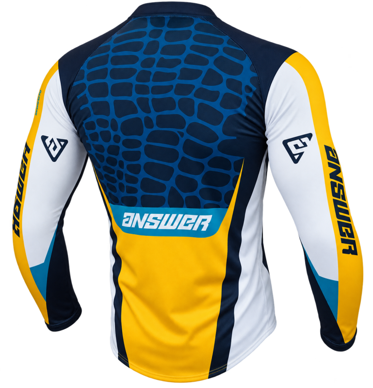 Answer  Syncron Raceday Jersey Yellow/Navy/Cyan/White - XS