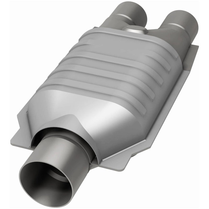 MagnaFlow Universal Catalytic Converter 2inch Inlet/2.5inch Outlet Dual/Single Oval Shape