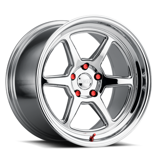 Kansei K14X Roku 18x10.5in / 5x120 BP / 12mm Offset / 72.56mm Bore - Chrome Wheel