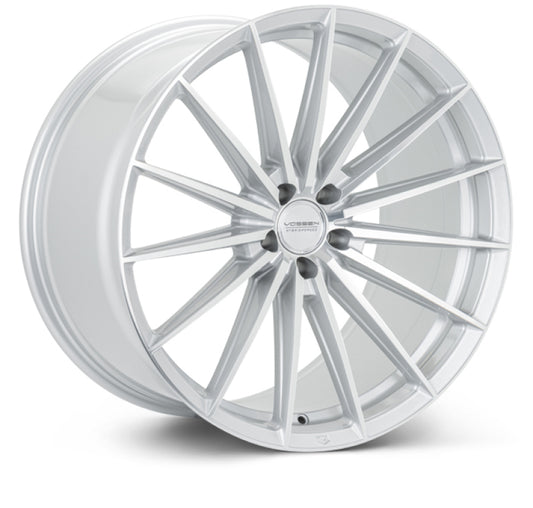 Vossen HFX-4 20x9 - 5x120 - ET35 - Flat - 72.56 - Silver Polished Wheel