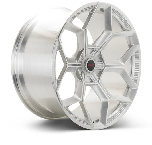 Vossen x Novitec NL5-5L 19x11 - 5x112 BP - ET28 - Brushed Gloss Clear Lamborghini Huracan Rear Wheel