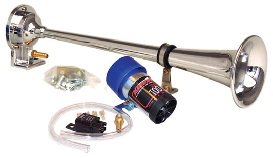 Kleinn Chrome Direct Drive Single Horn/ 13.5In - Chrome-Plated Spun Copper