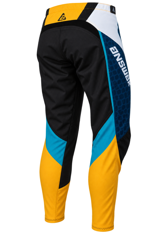 Answer  Syncron Raceday Pants Yellow/Navy/Cyan/White Youth Size - 18