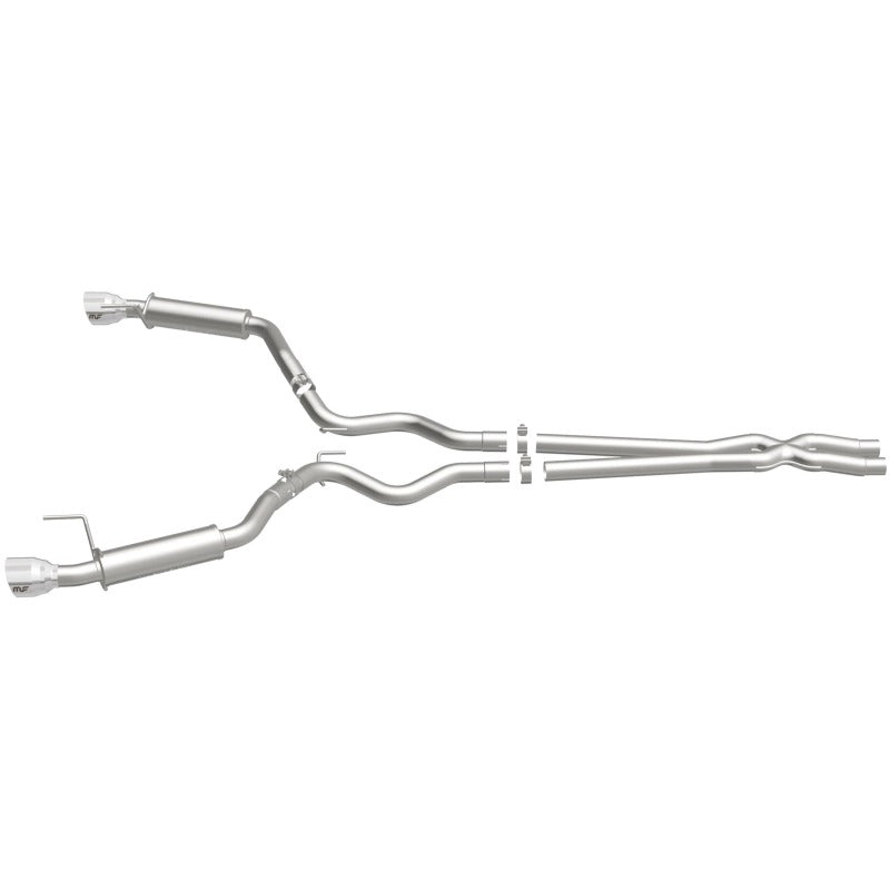 MagnaFlow Cat Back, SS, 2.5in, Competition, Dual Split Polished 4.5in Tips 2015 Ford Mustang V6 3.7L