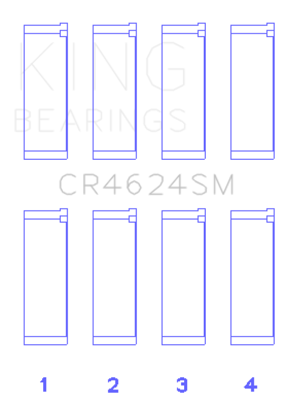 King Engine Bearings Hyundai G4KE/G4KC Rod Bearings (Set of 4) - Size +.25mm