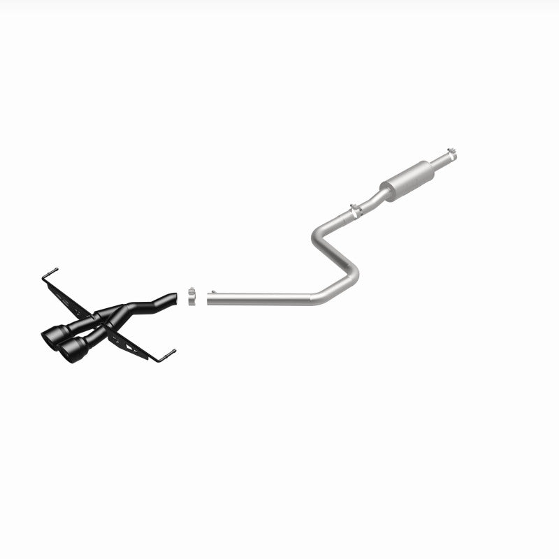 MagnaFlow 2019 Hyundai Veloster 1.6L 2.5in Center Exit Stainless Steel Cat-Back Exhaust w/Blk Tips