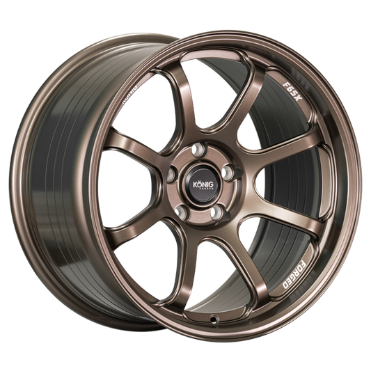 Konig Forged F6SX 18x11 5x112 ET40 Race Bronze Wheel (Knurled Bead)
