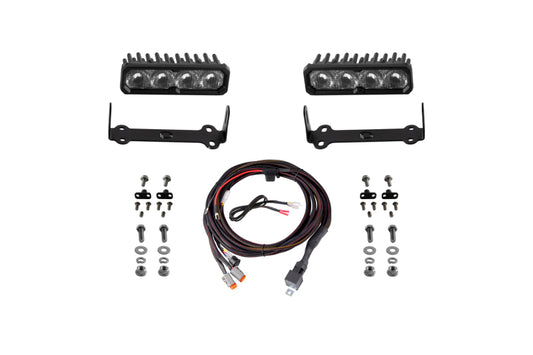 Diode Dynamics 2014-2024 Toyota 4Runner SS6 Sport LED Kit White Driving 6000K