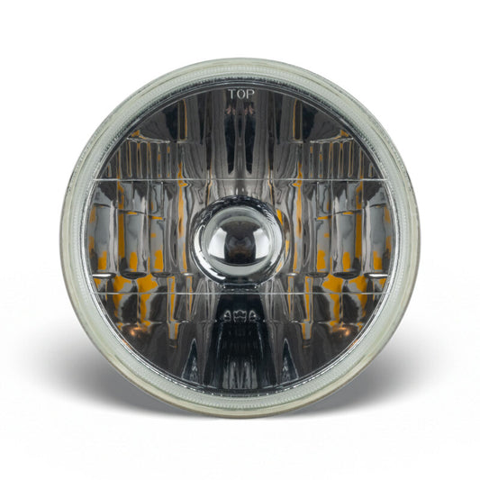 Oracle 7in Sealed Beam Glass Lens Headlight  Non-Halo-Compatible with H4 LED Bulbs