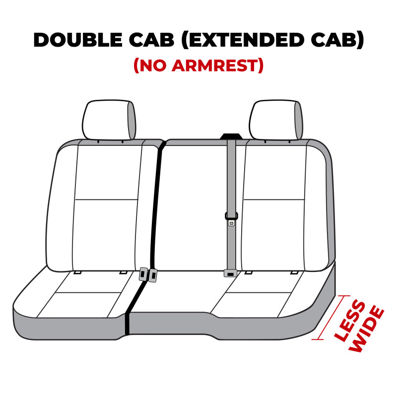 Covercraft 14-18 Chevrolet Silverado Carhartt Super Dux SeatSaverSecond Row Seat Covers - Blk