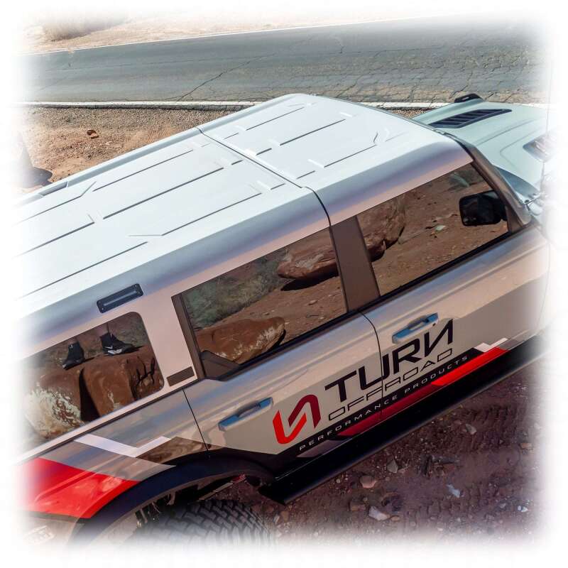 Turn Offroad 21-26 Ford Bronco Hard Top (4 Door) White/Badge Delete & Black Foam Headliner
