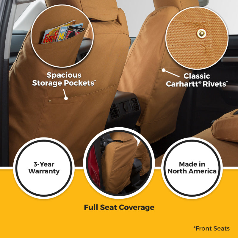 Covercraft 24-26 Jeep Wrangler Fr Buckets Carhartt SeatSaver Custom Front Row Seat Cover