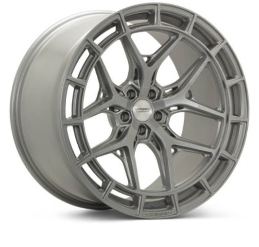 Vossen HFX-1 20x10 / 5x112 / ET3 / 66.56 / Deep - Satin Silver Wheel
