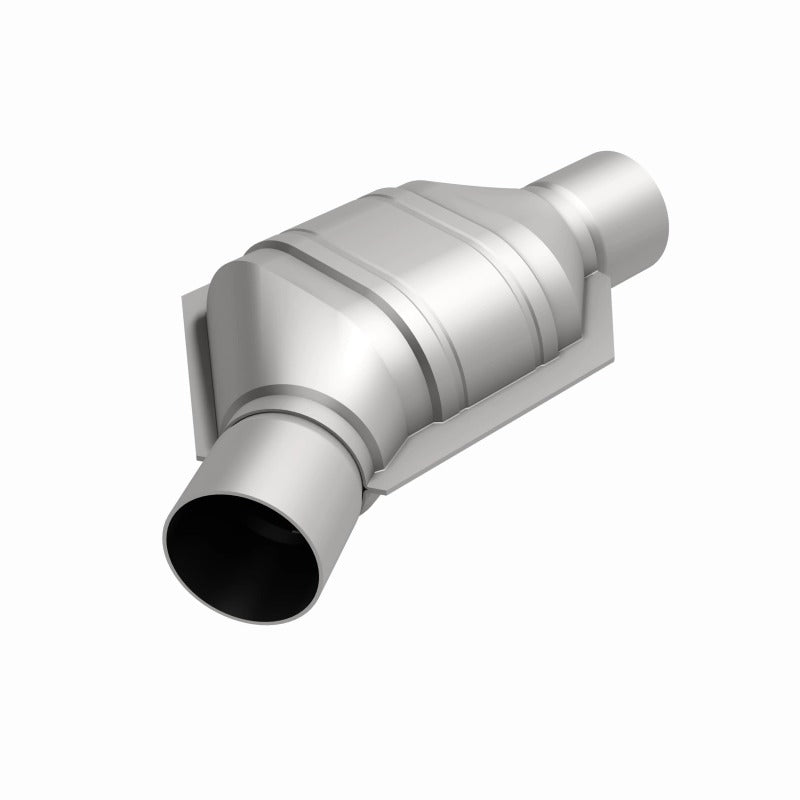 MagnaFlow Universal Catalytic Converter 2in Inlet/Outlet Angled Offset/Center Oval (California)