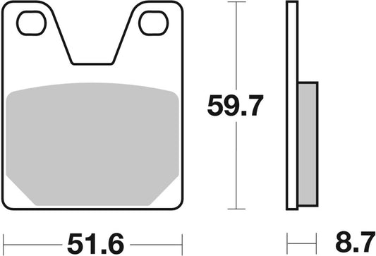 Brembo 99-02 Yamaha YZF R7 OW02 750cc Brake Pad - Rear