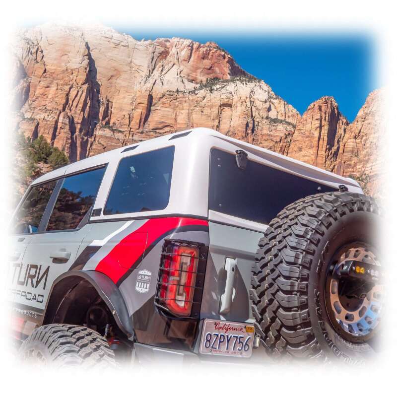 Turn Offroad 21-26 Ford Bronco Hard Top (4 Door) White/Badge Delete & Black Foam Headliner