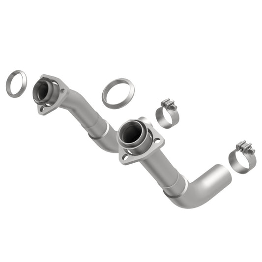 MagnaFlow 66-72 Chevy C10 Pickup V8 2-Piece Front Exhaust Pipe Kit (2in Tubing/Clamps/Inlet Flanges)