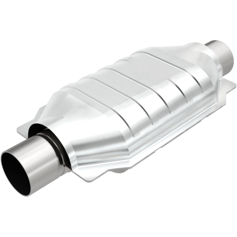 MagnaFlow Univ Cat Conv 2.25in Inlet/Outlet Center/Center Oval 12in Body L x 7in W x 16in Overall L
