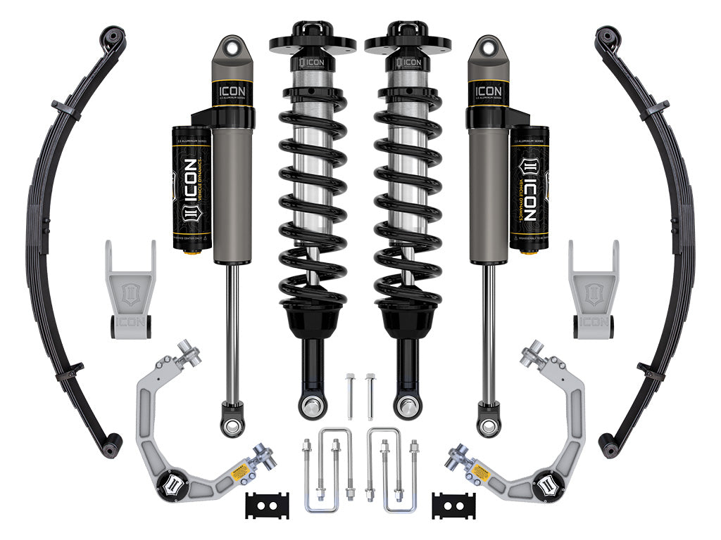 21-23 Ford F150 Tremor 4WD 2.5-3" Stage 2 Suspension Sys Billet UCA / Leaf Pack